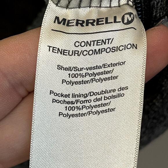 Merrell Womens Full Zip Sweatshirt | Heavy Weight Warm | Marled Gray Size Small - Picture 5 of 5